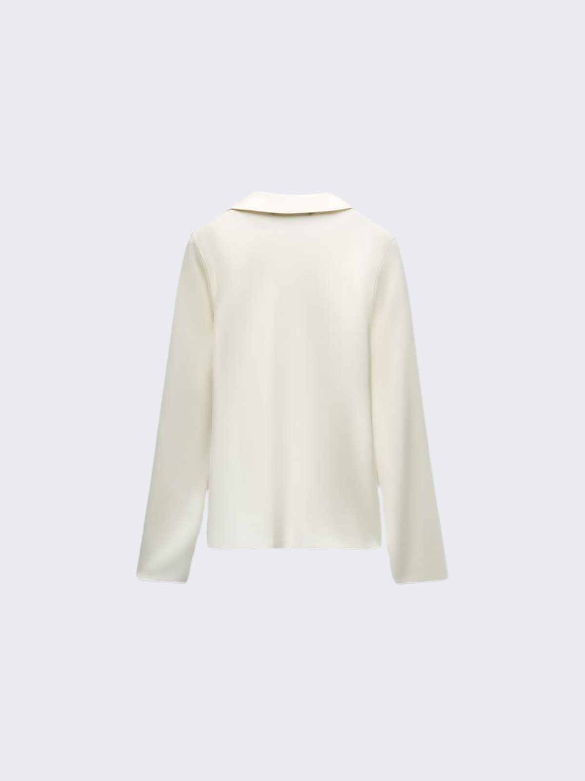 Ivory Charm Front-Tie Shirt