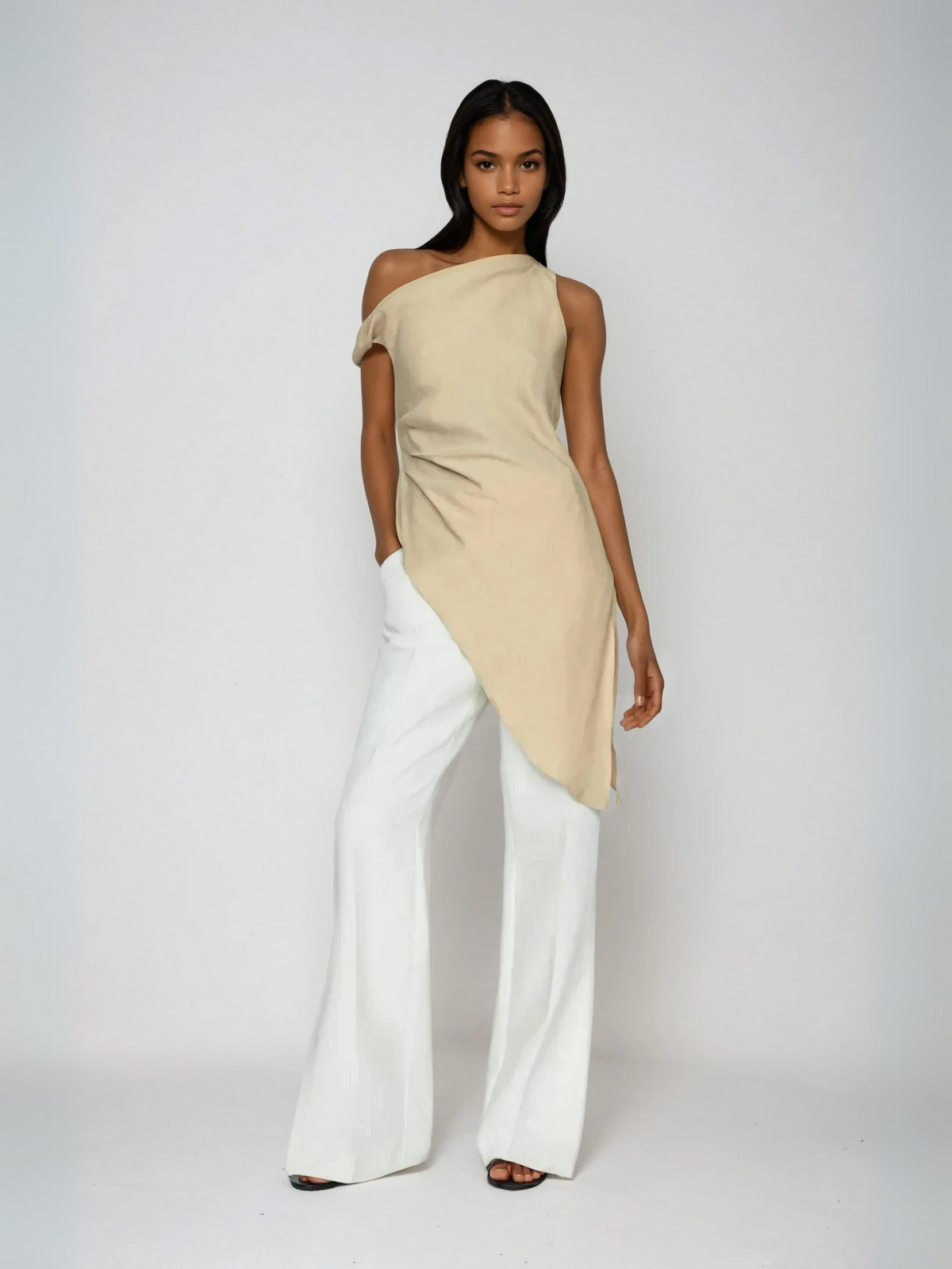 Minimal Grace Asymmetrical Blouse