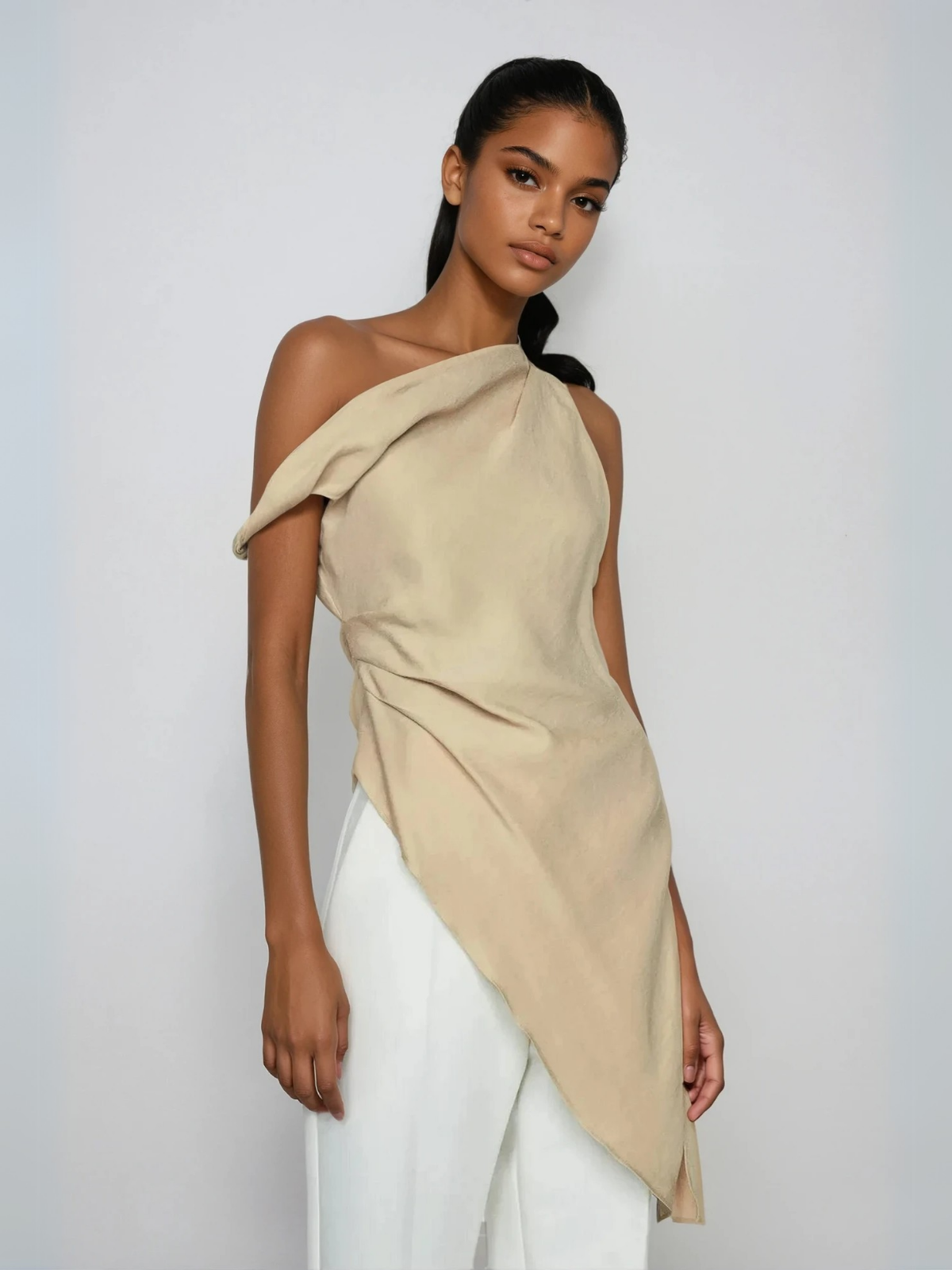 Minimal Grace Asymmetrical Blouse
