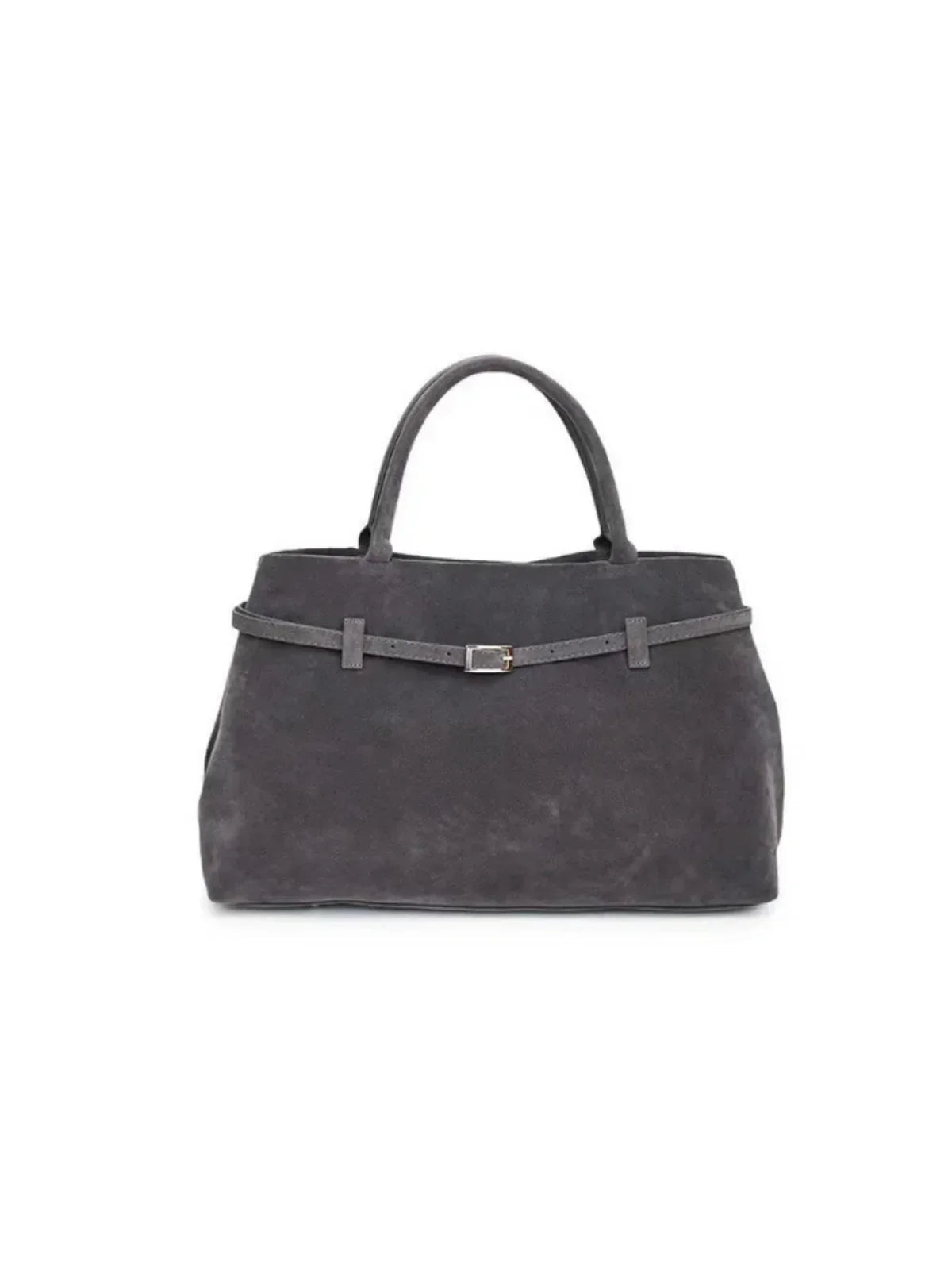 Vintage Buckle-Design Top-Handle Bag - LA FEMME WANDERER
