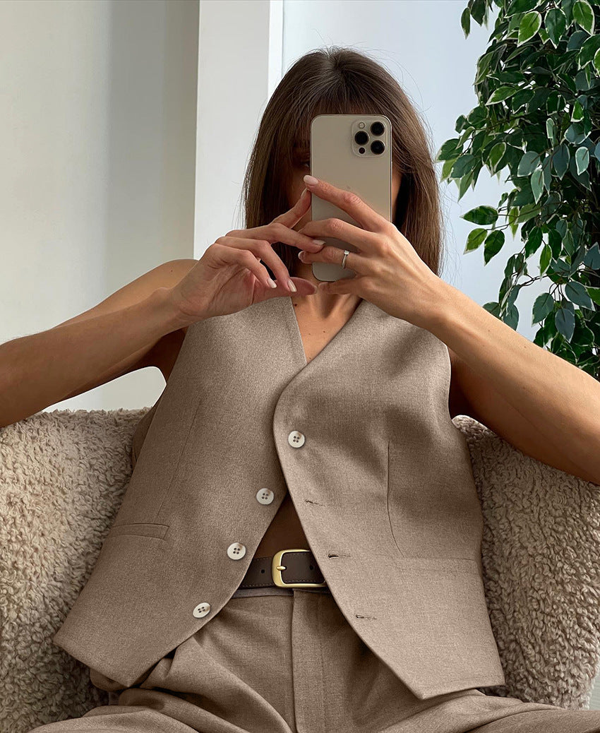 Vest & Pants Matching Suit - LA FEMME WANDERER