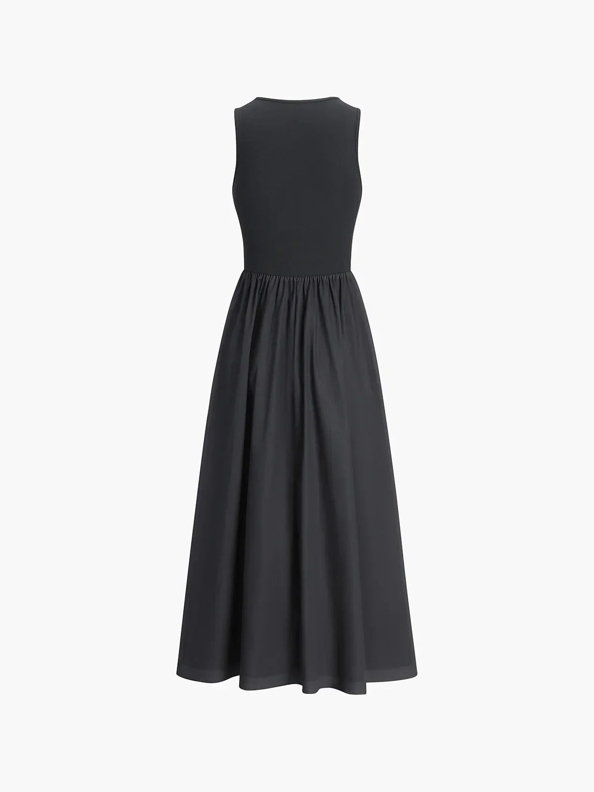 Leisure Crew Neck Long Dress - LA FEMME WANDERER