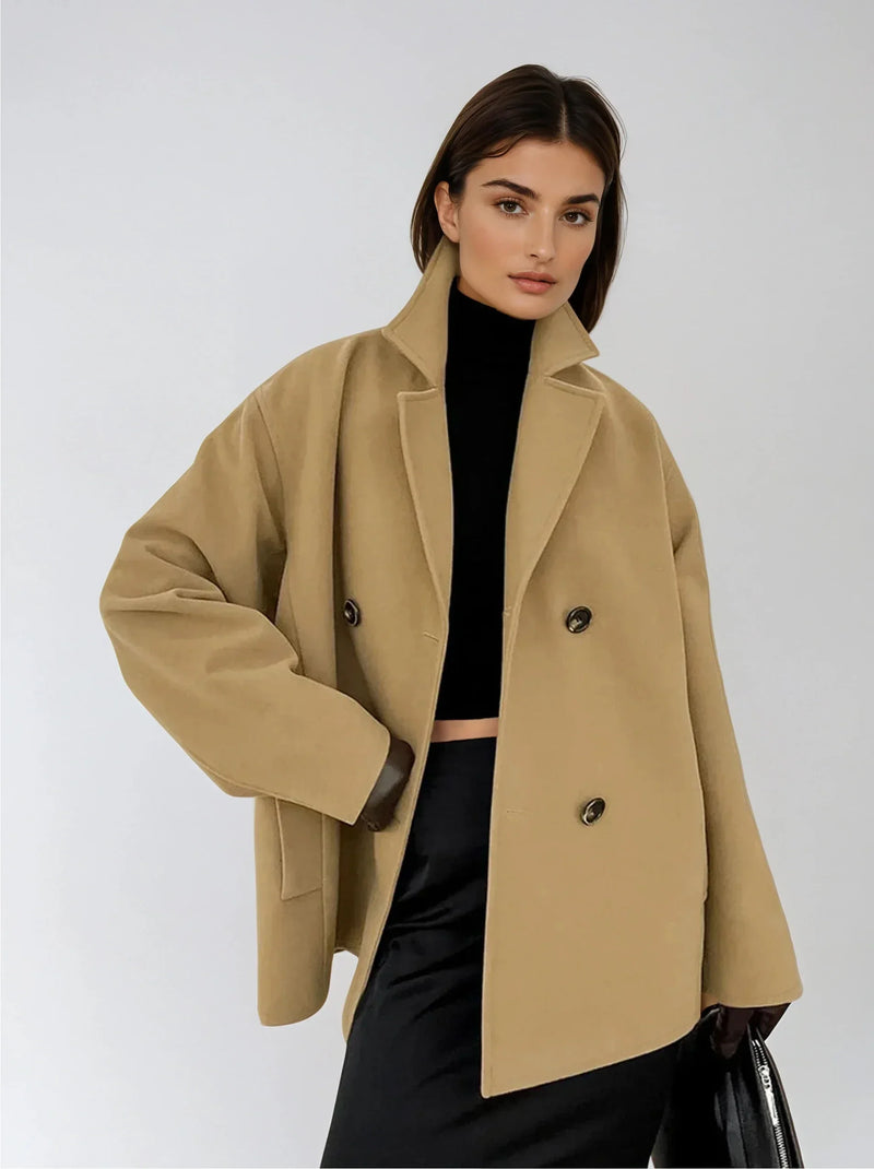 Lapel Warm Taupe Jacket