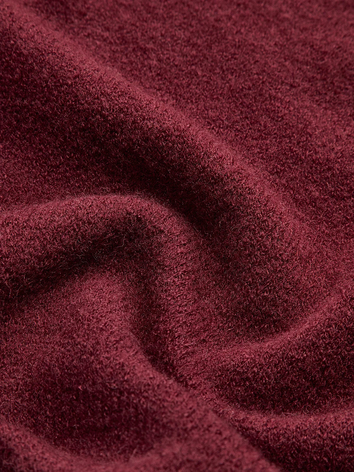 Plain Jersey Burgundy Sweater - LA FEMME WANDERER