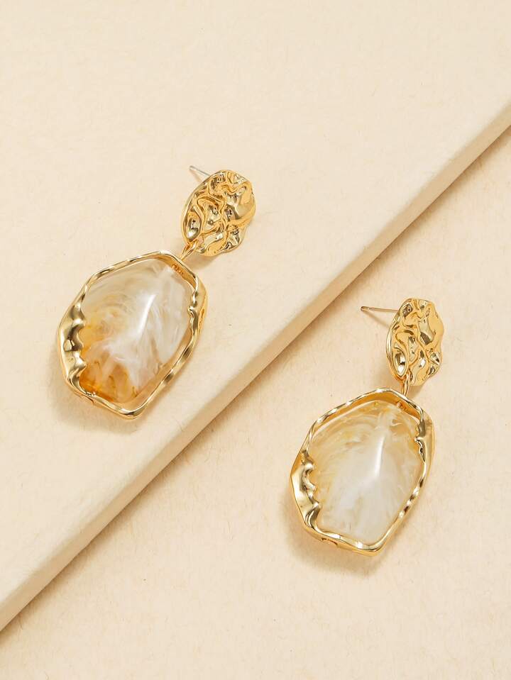 Retro Design Irregular Drop Earrings