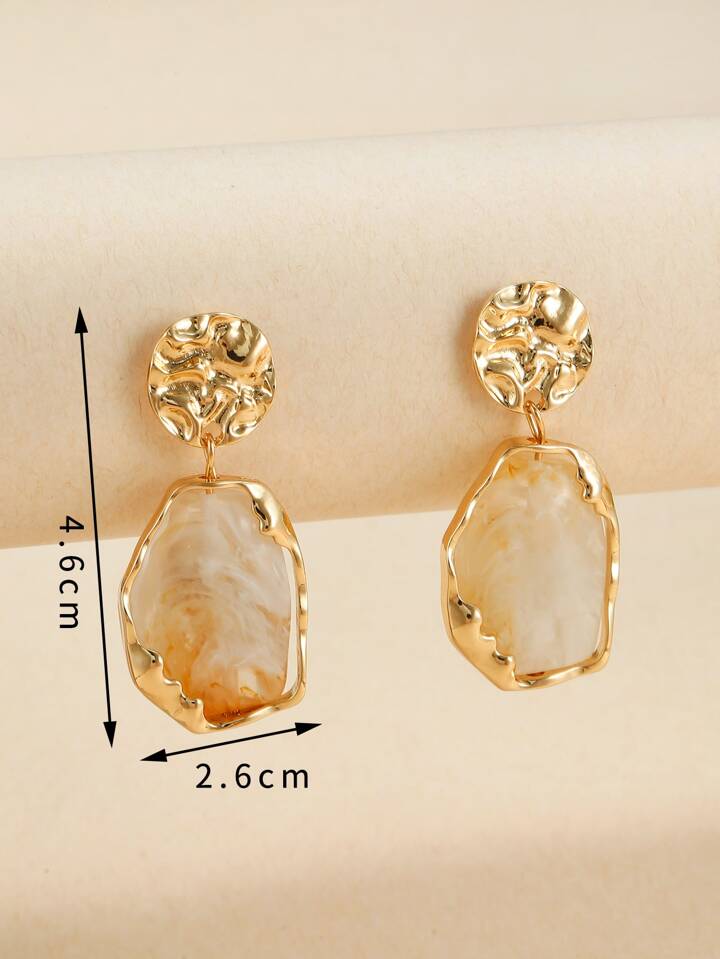 Retro Design Irregular Drop Earrings
