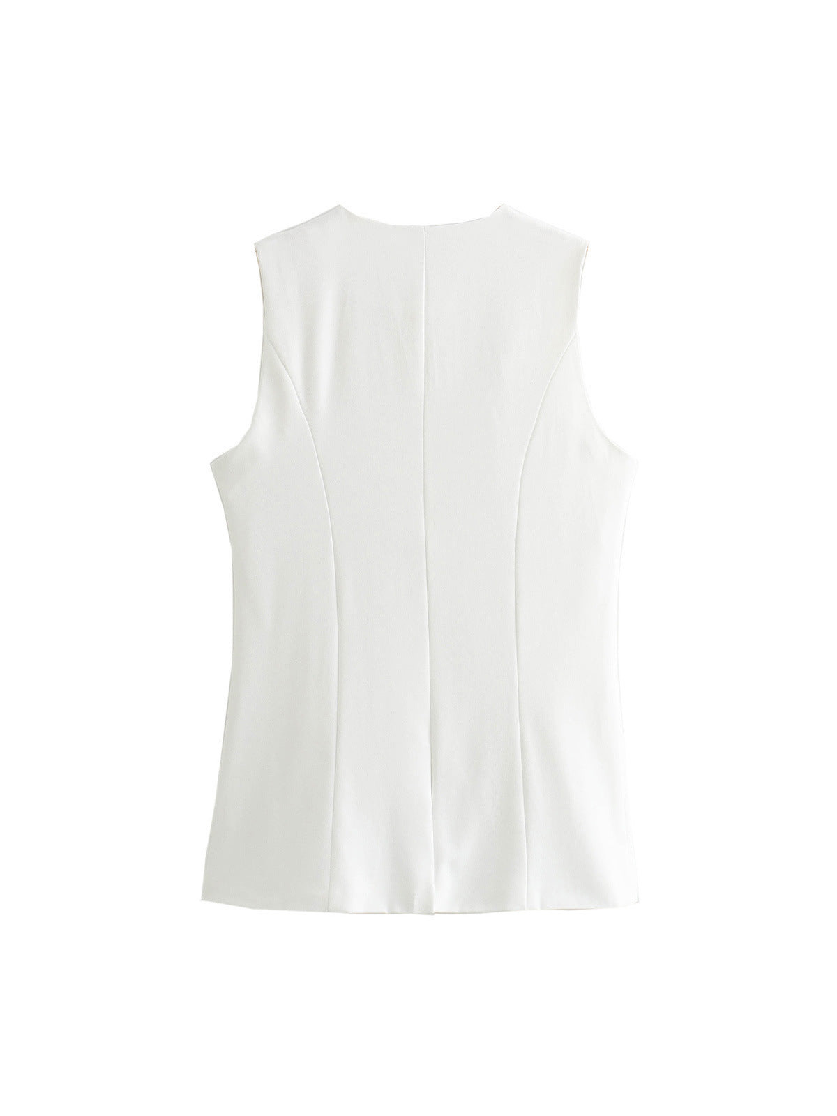White Cotton Vest - LA FEMME WANDERER
