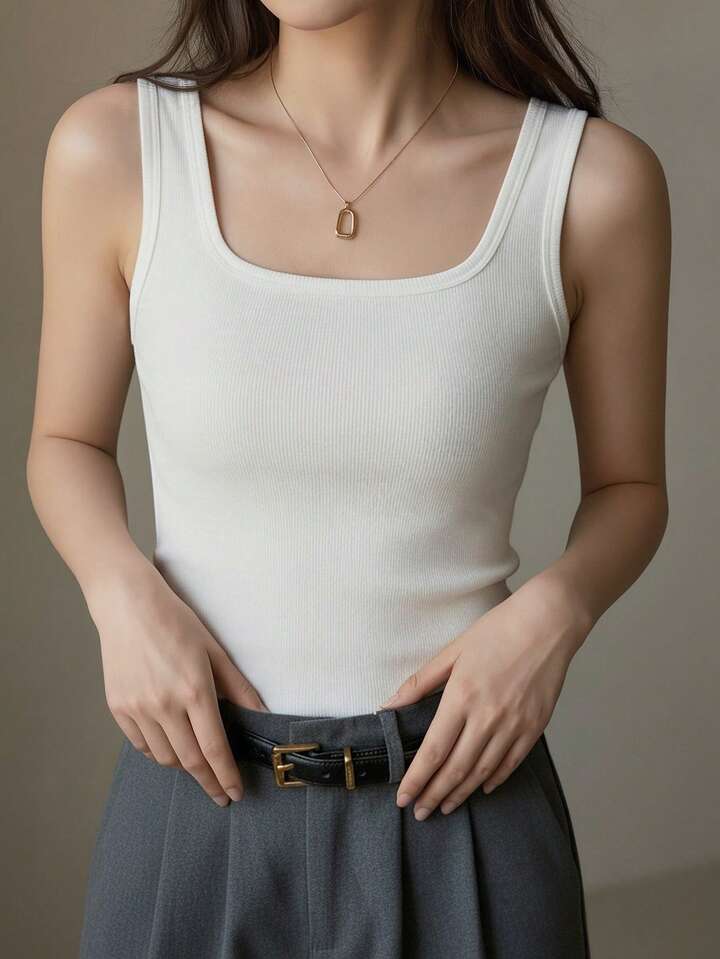 Daily Essential Soft Stretch Knit Top