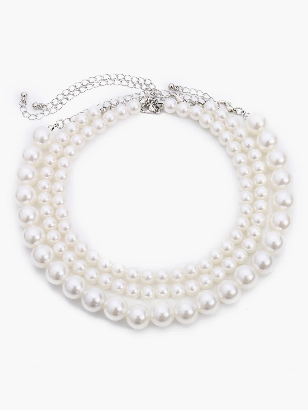 Bohemian Style Triple Layer Pearl Necklace - LA FEMME WANDERER