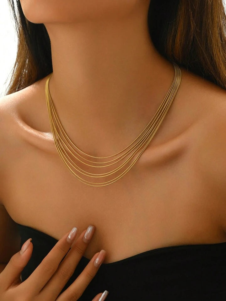 Layered Gold Necklace for Women – Timeless Everyday Fashion Accessory