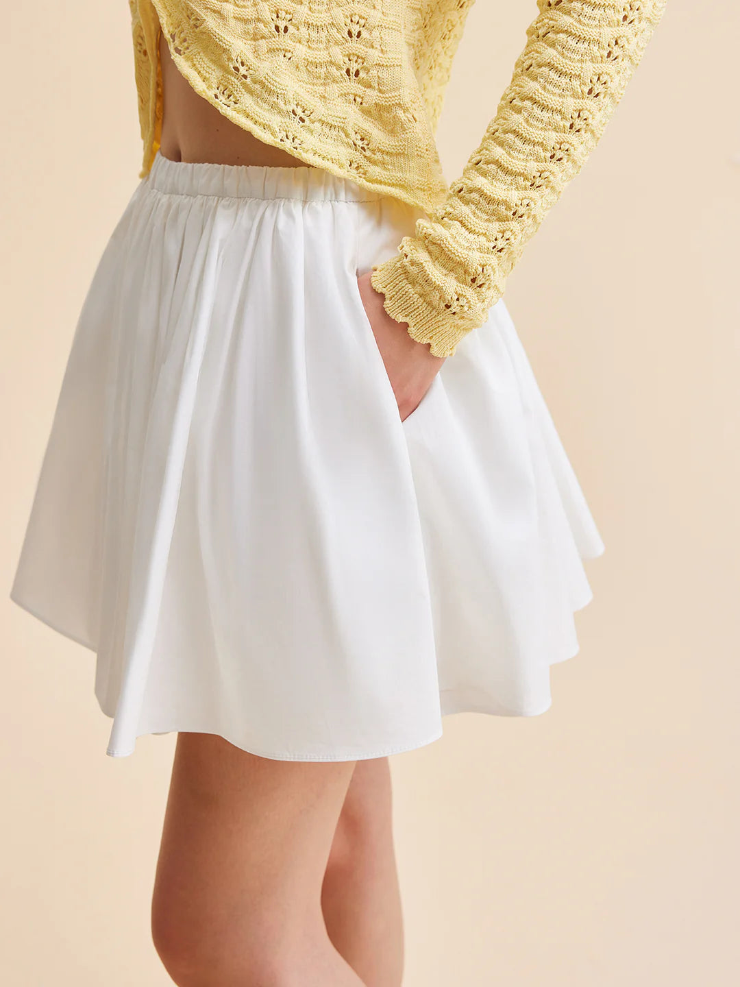 Effortless Chic Cotton Pleated Skirt - LA FEMME WANDERER