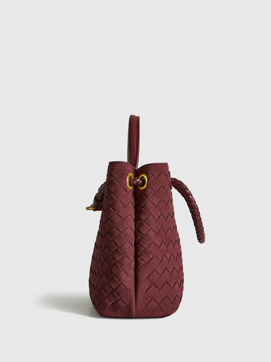 Always Chic Suede Woven Tote Bag - LA FEMME WANDERER