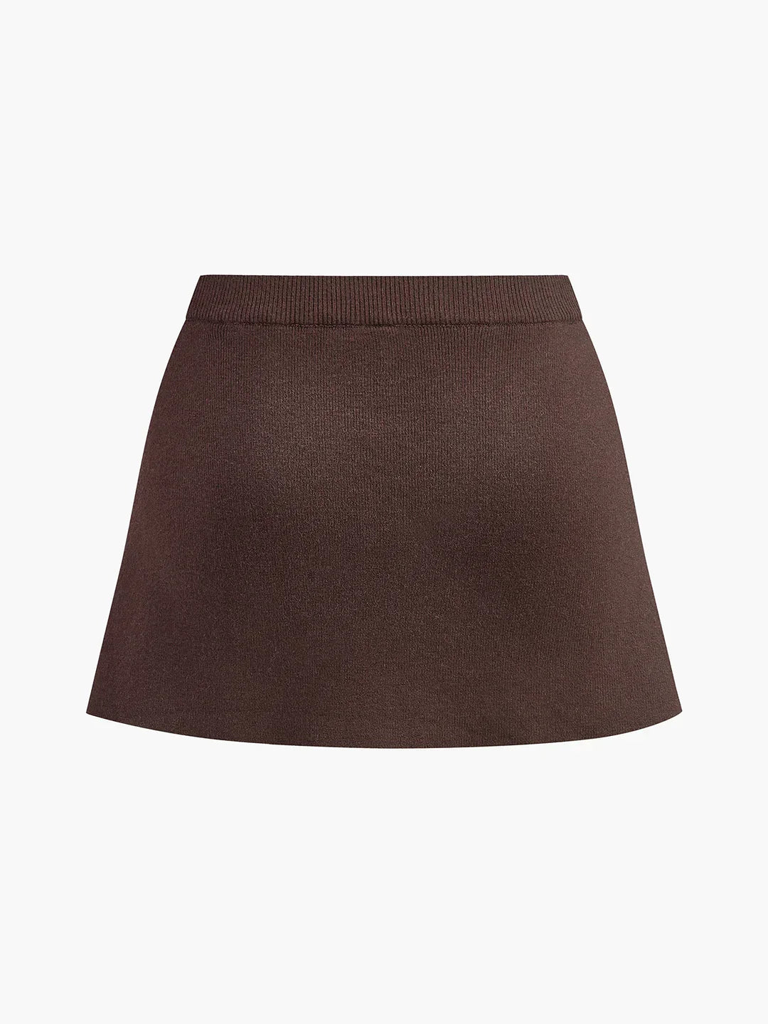Slim Breasted Knitted Cardigan & Elastic Waist Pleated Skirt Matching Suit - LA FEMME WANDERER