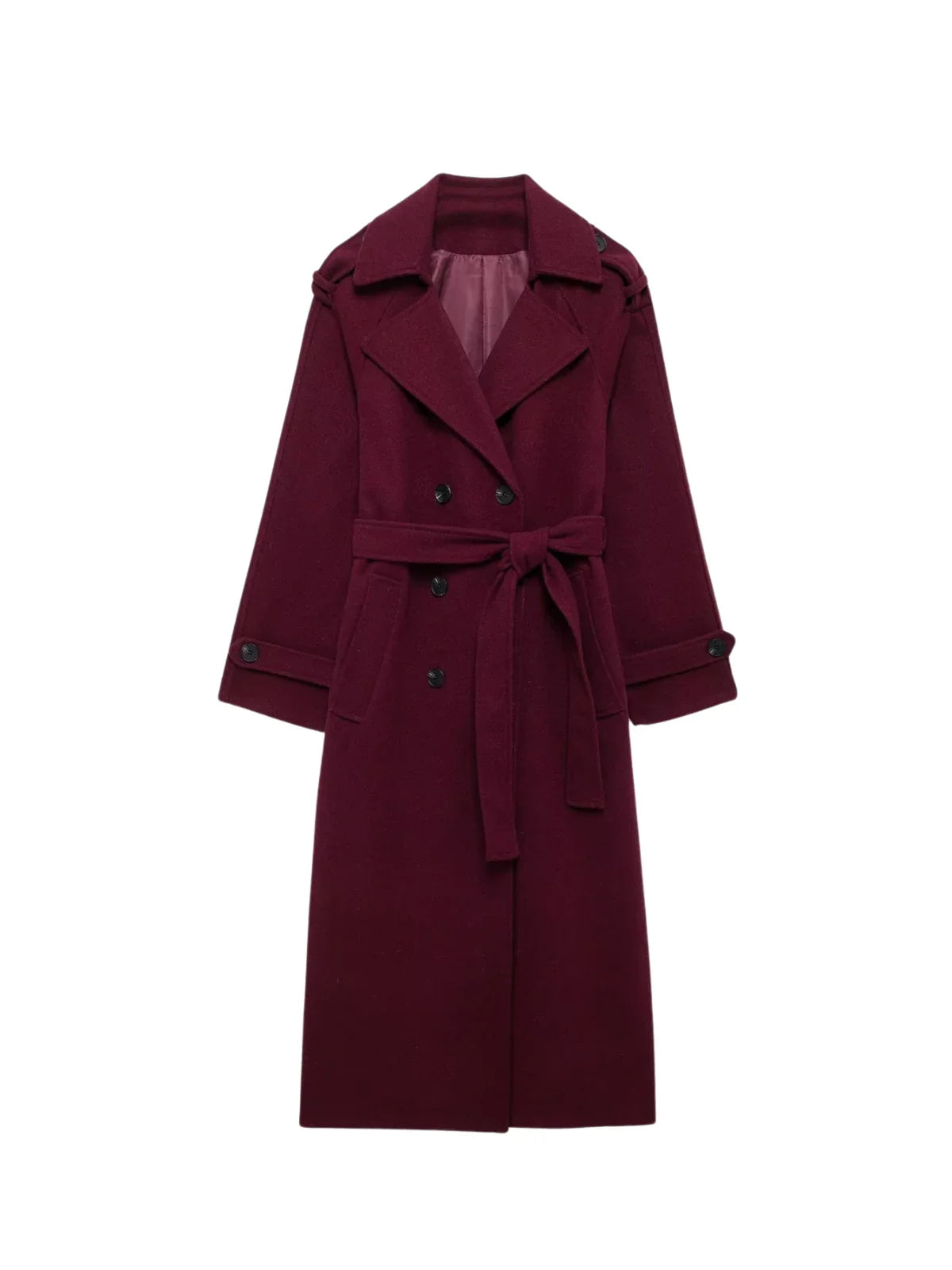 Retro Casual Double Breasted Over-Coat - LA FEMME WANDERER