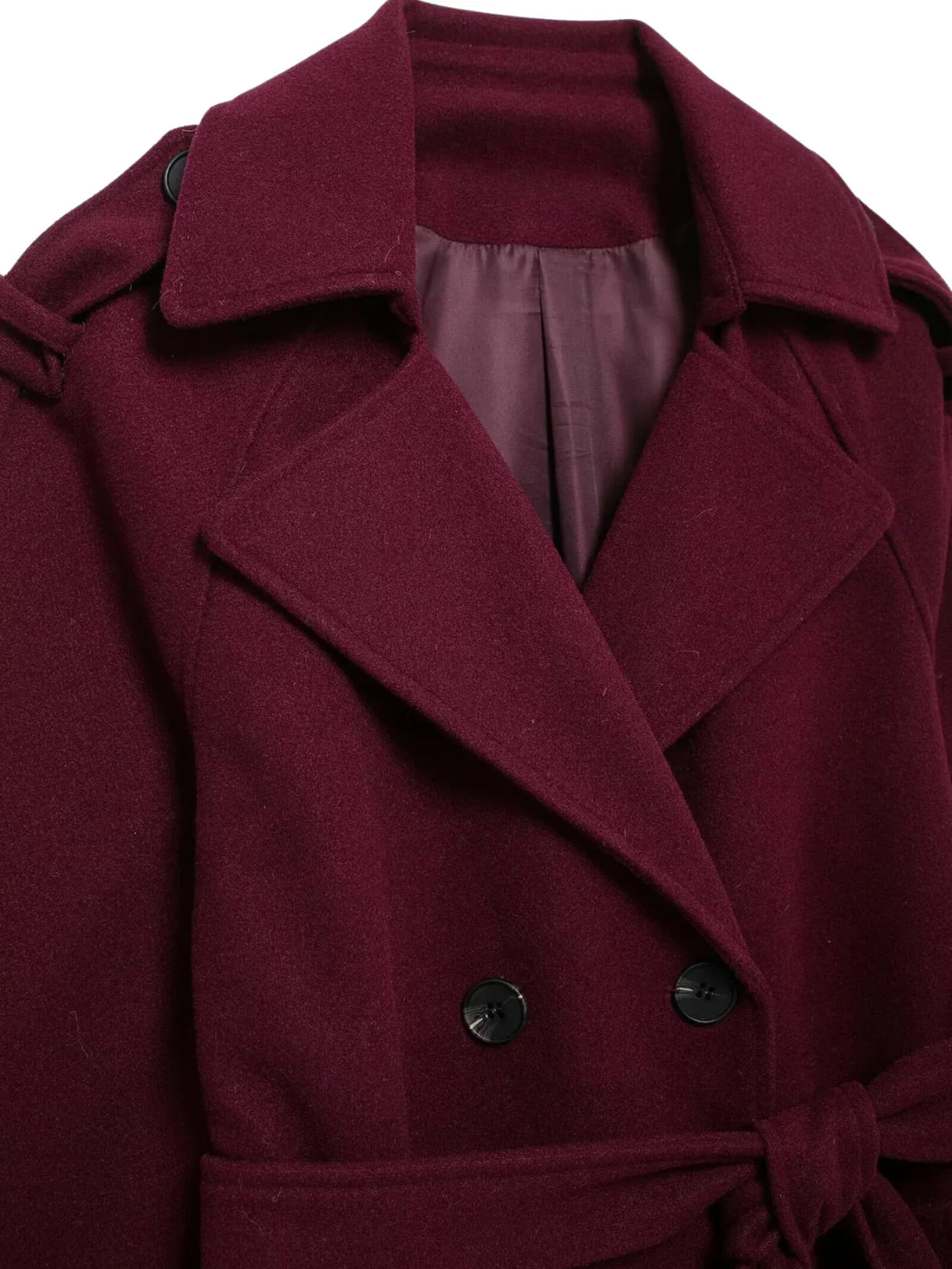 Retro Casual Double Breasted Over-Coat - LA FEMME WANDERER