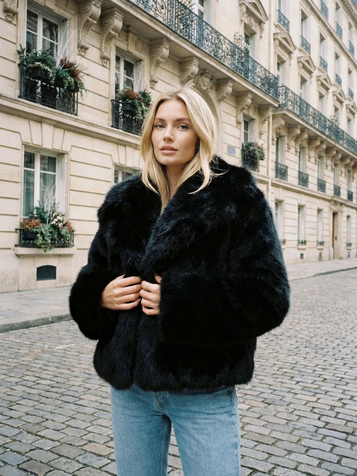Faux Fur Night Out Jacket