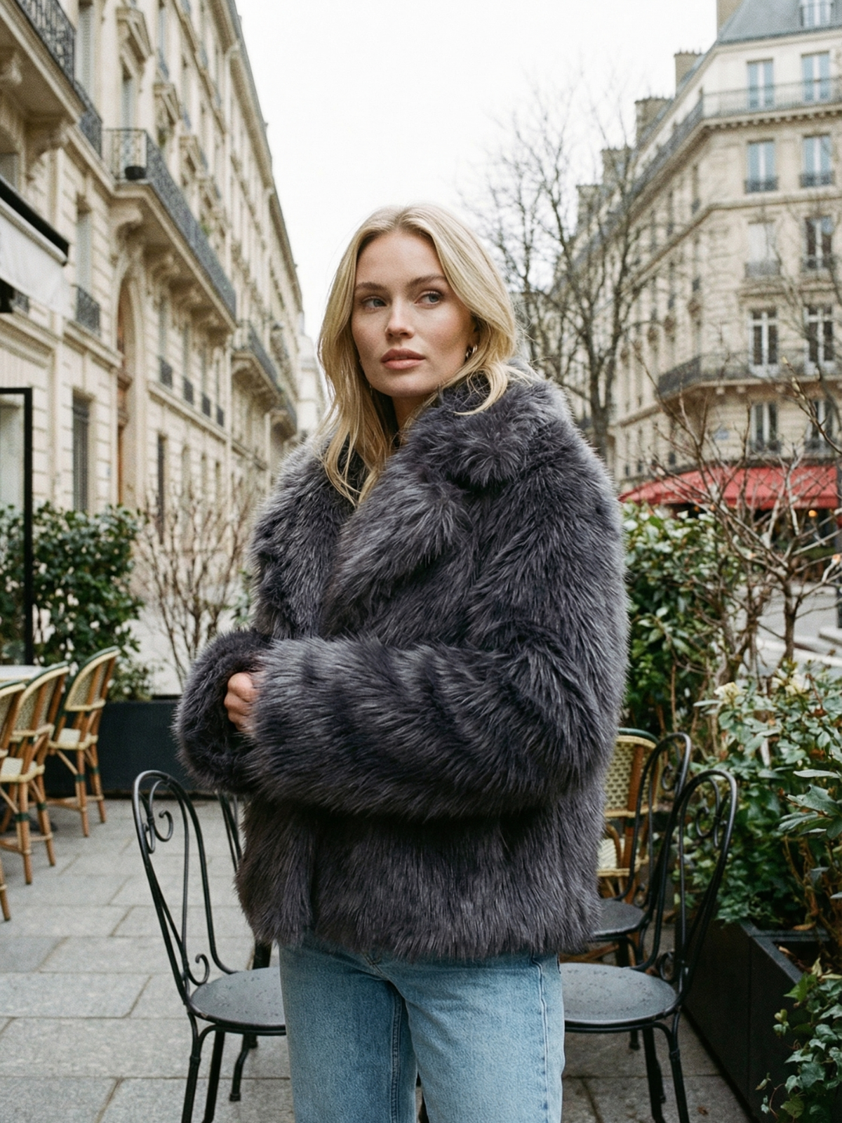 Faux Fur Night Out Jacket