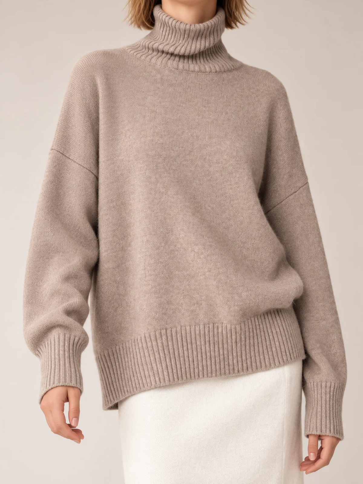 Camille Relaxed Turtleneck Sweater