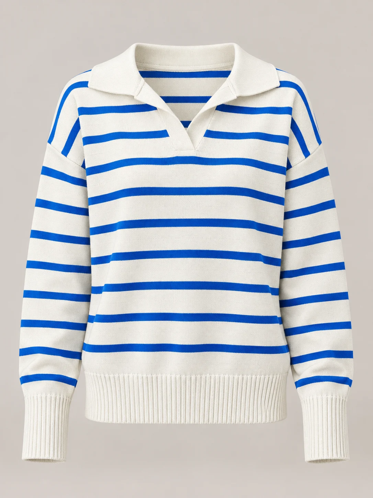 Margot Striped Collar Sweater