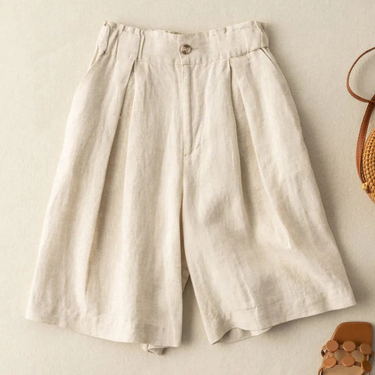 Cotton Linen Thin Shorts