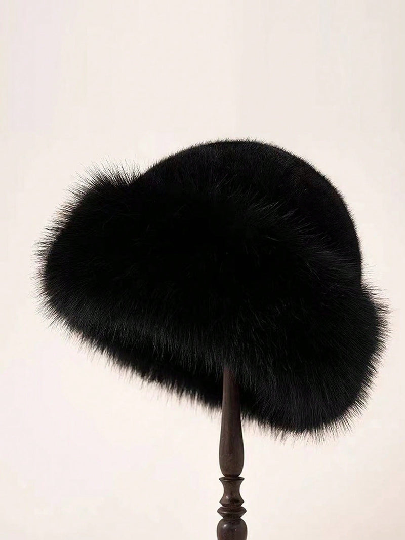 Warm Fleece Earwarmer Bucket Hat Windproof Winter Style