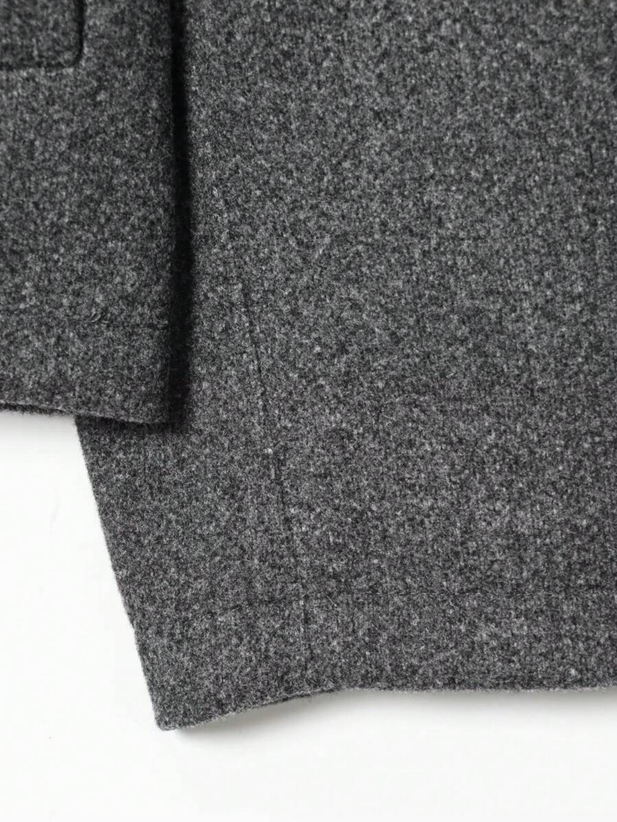 Autumn Minimalist Wool Blend Zip Lapel Jacket