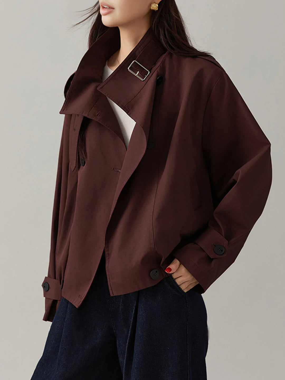 Easy Matching Vintage Loose Trench Coat
