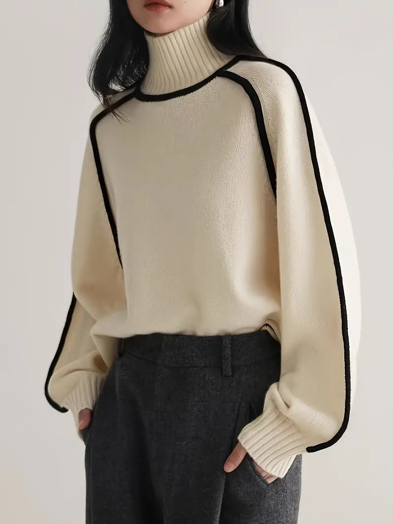 Half Turtleneck Casual Knitted Sweater