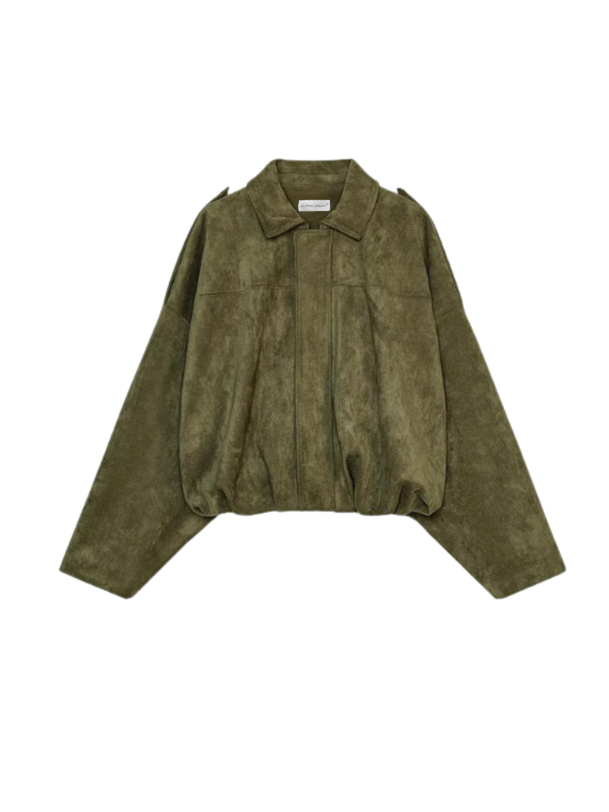Batwing Sleeve Premium Textured Suede Pilot Jacket