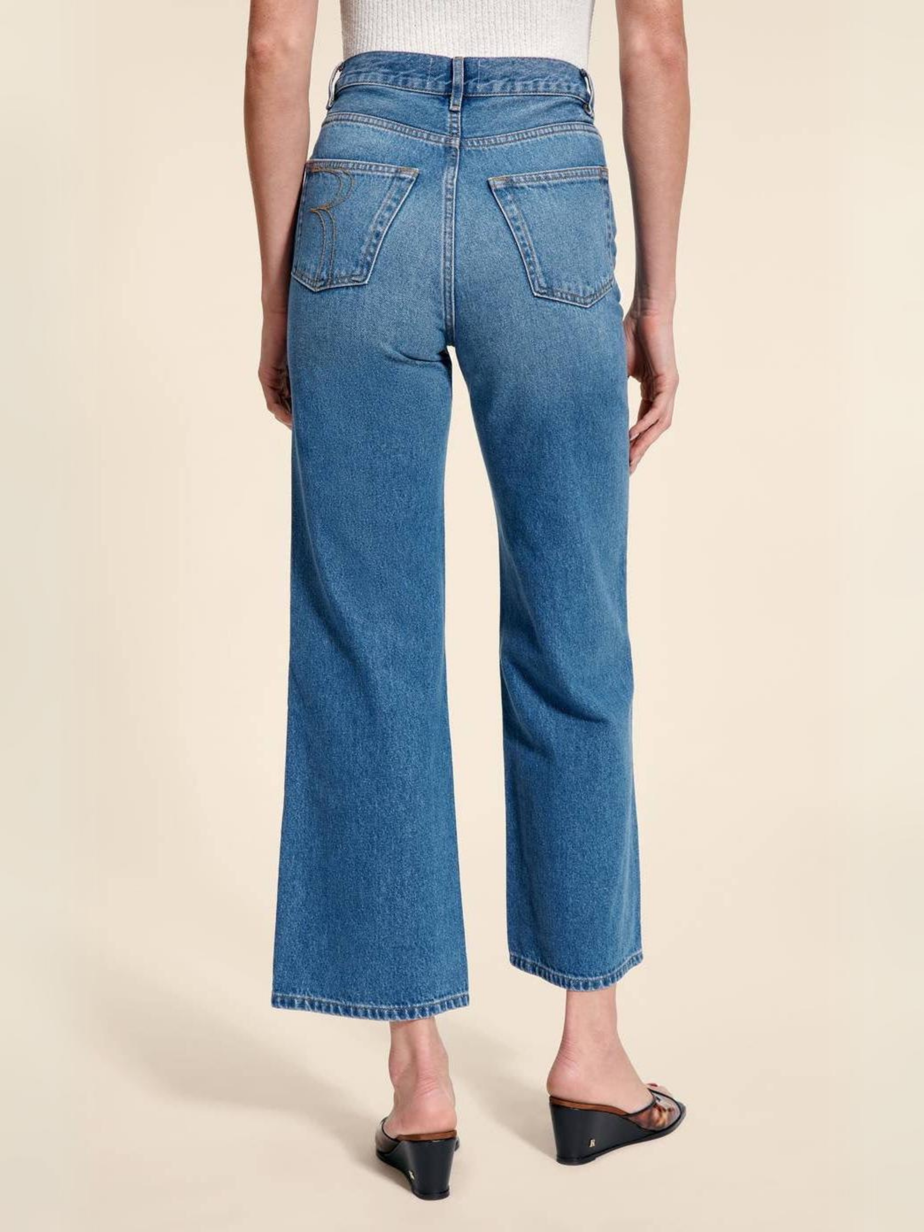 Loose High Waist Straight Leg Jeans