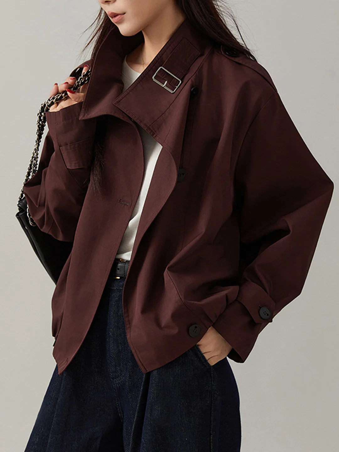 Easy Matching Vintage Loose Trench Coat