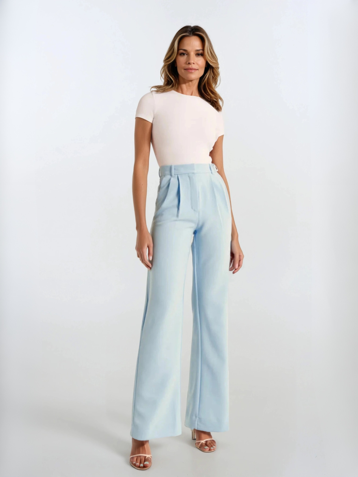 High Waist Wide-leg Casual Pants