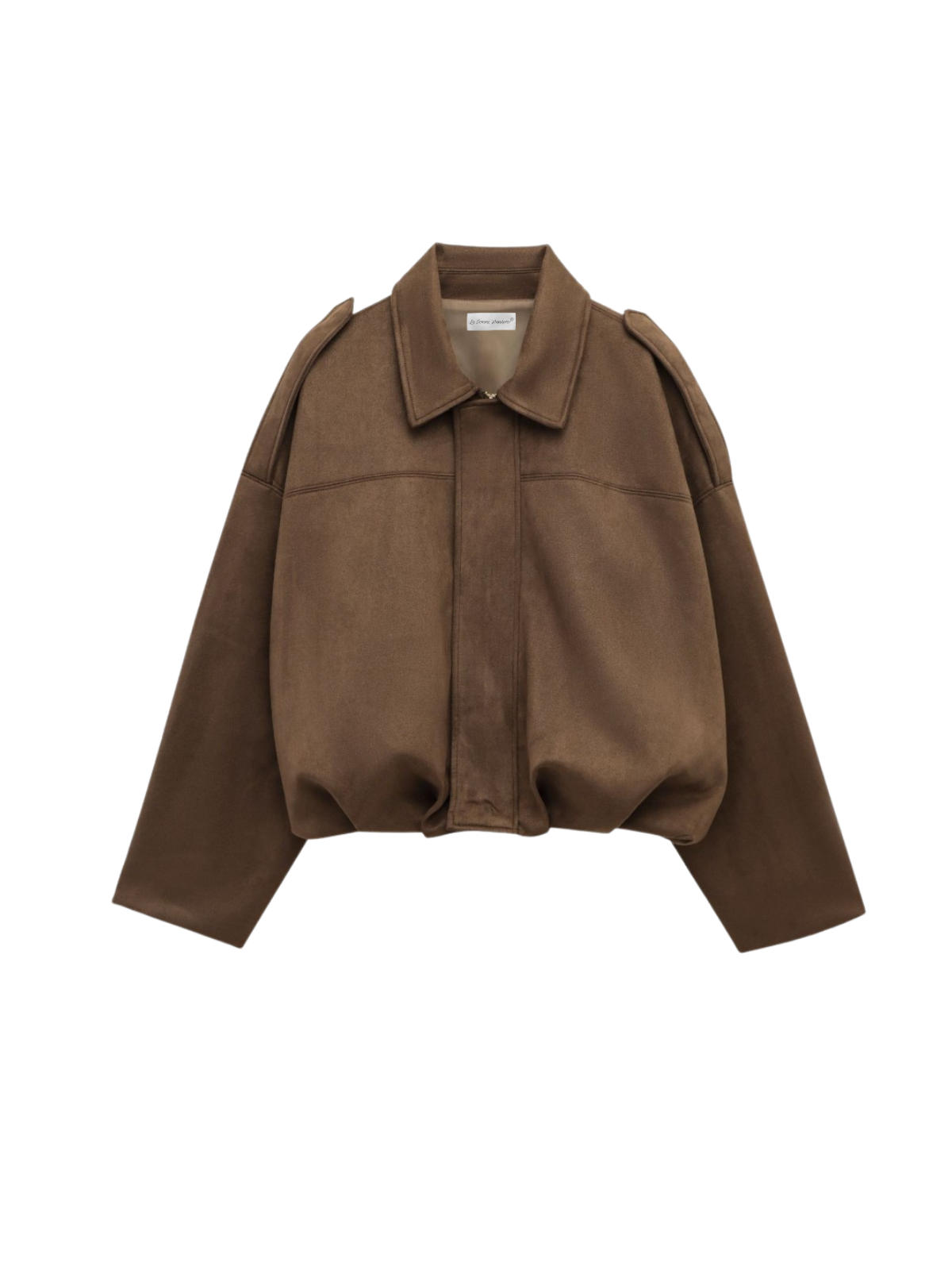 Batwing Sleeve Premium Textured Suede Pilot Jacket