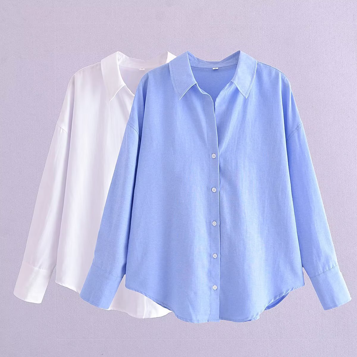 Long Sleeve Solid Color Shirt