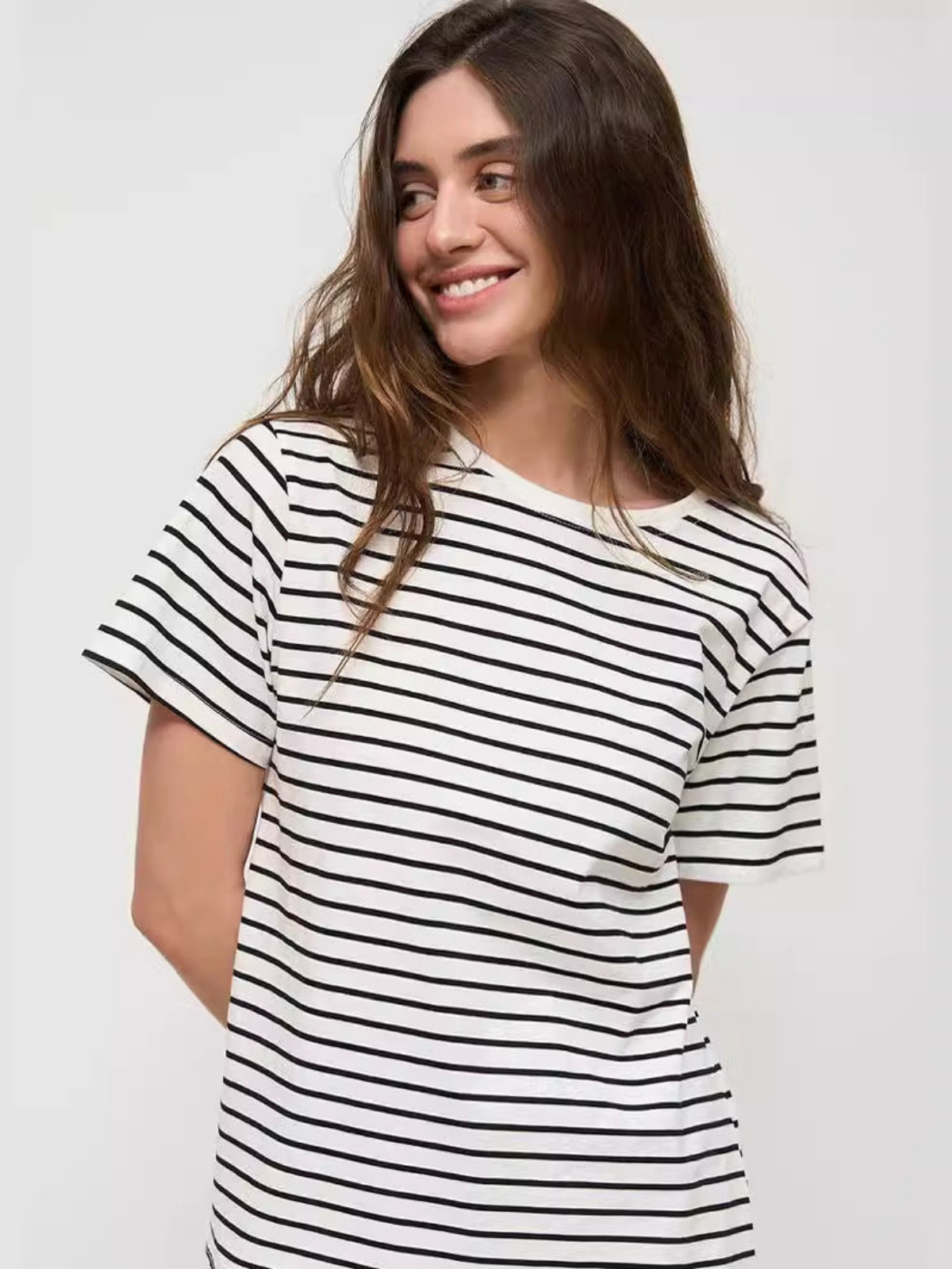 Round Neck Striped T-shirt