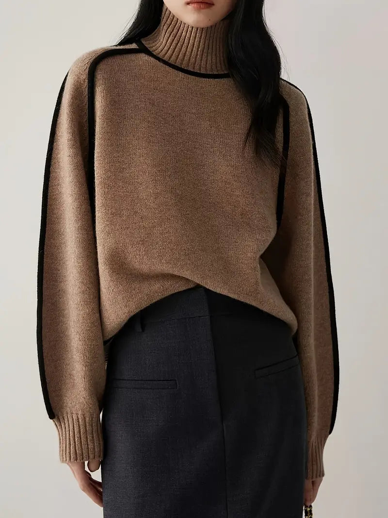 Half Turtleneck Casual Knitted Sweater