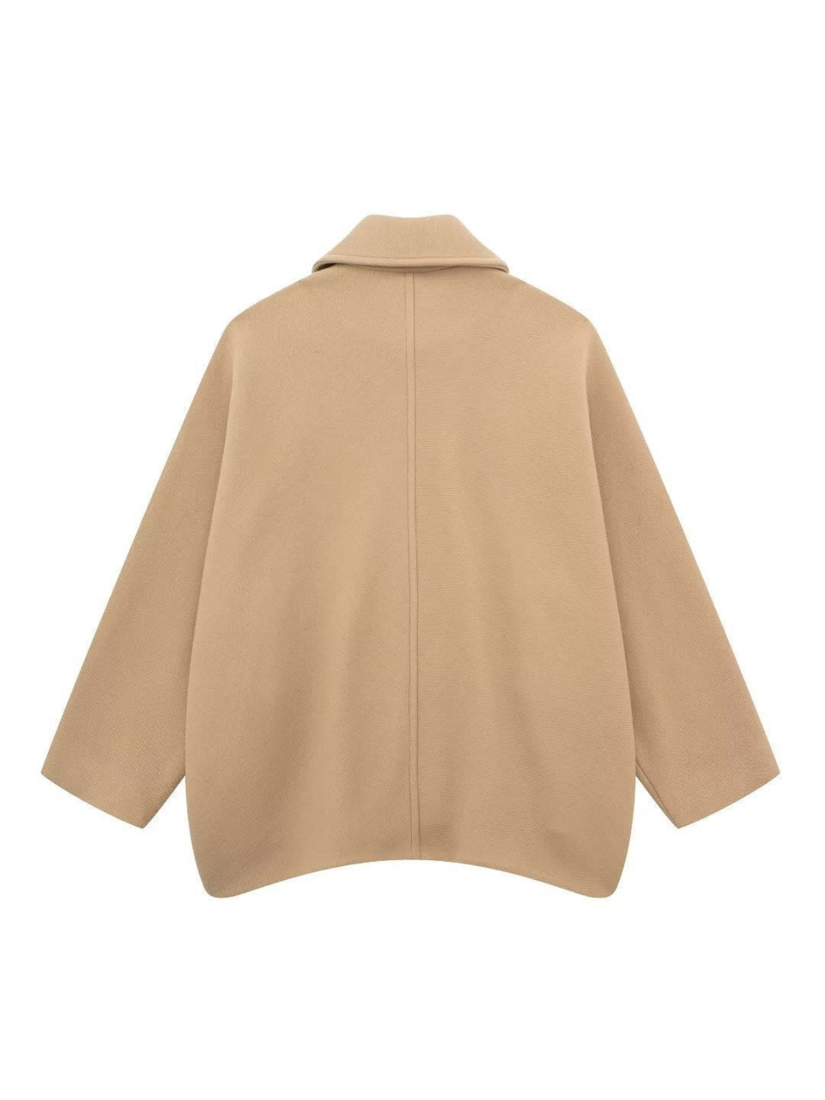 Solid Oversized Pocket Button Coat