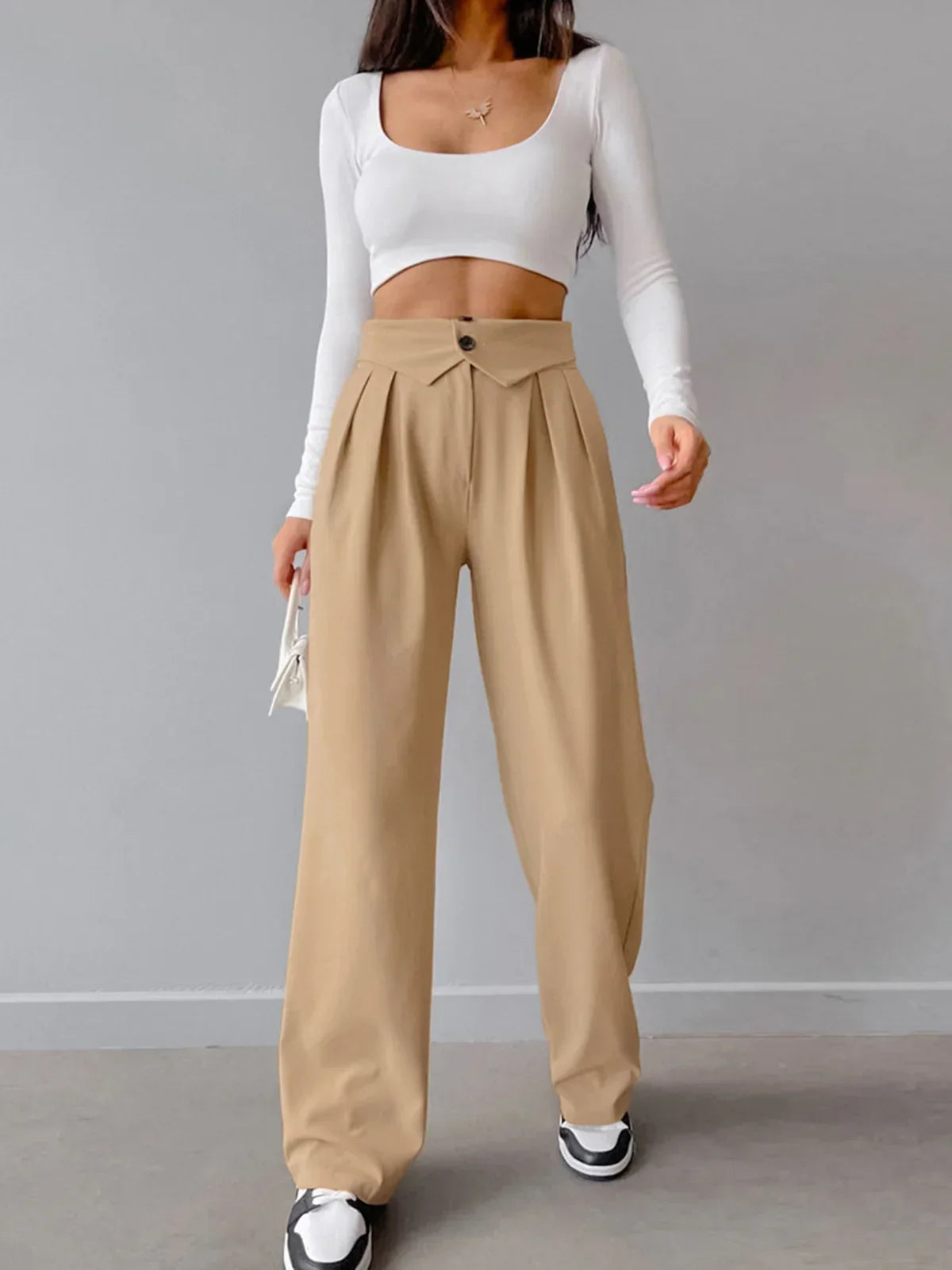 パンツ VIAVANDA FRAY DEFORMATION SLACKS パンツ VIAVANDA FRAY DEFORMATION SLACKS BOTTOMS – VIAVANDA