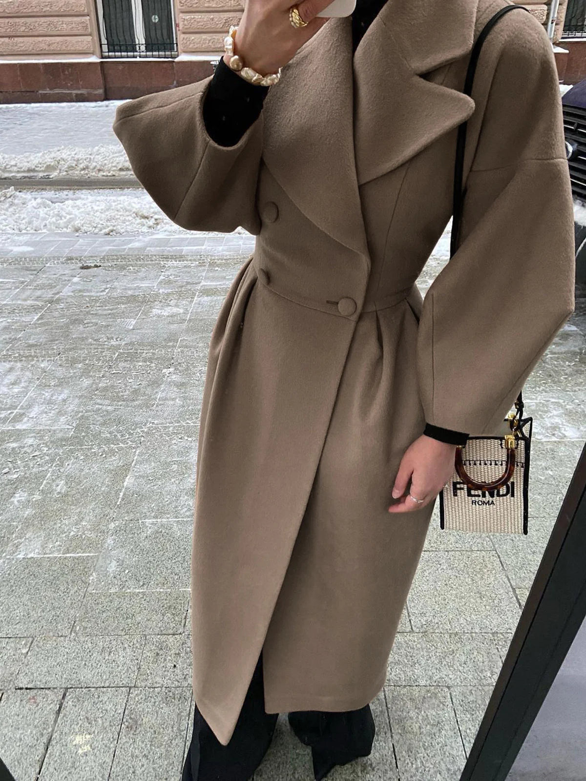 Miss Paris Lapel Trench Coat