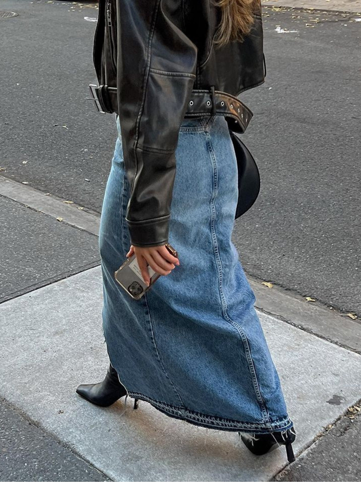 Women's Fashion Casual Denim Skirt - LA FEMME WANDERER