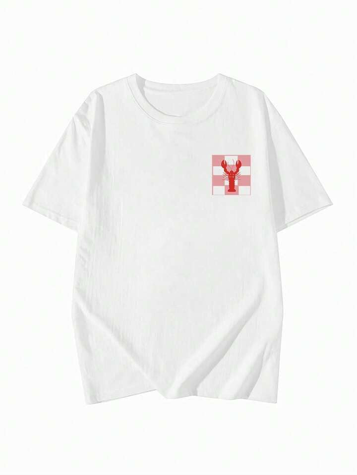 Oversized Lemon & La Dolce Vita Graphic Cotton T-Shirt – Vintage Summer Casual Tee