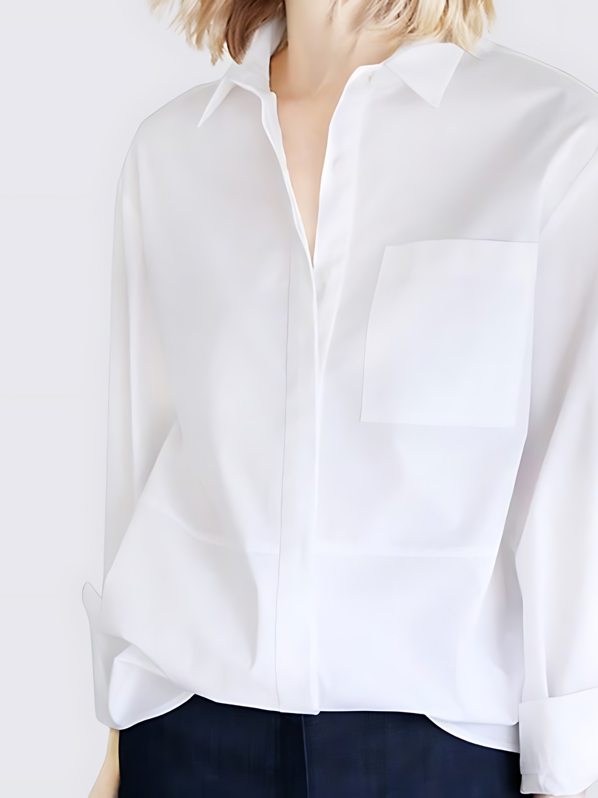 Slim Professional Loose White Shirt