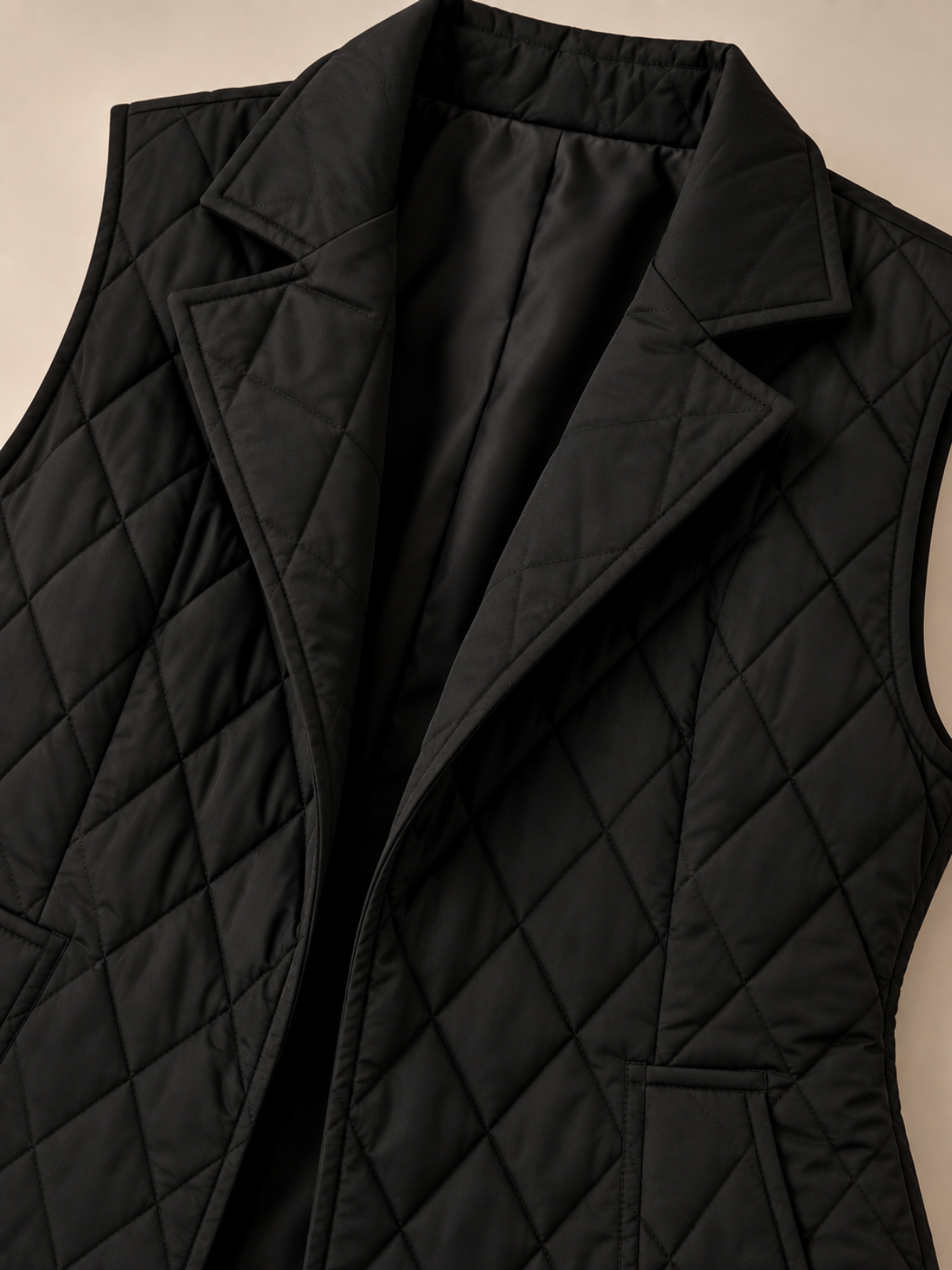 The Camille Quilted Tailored Vest