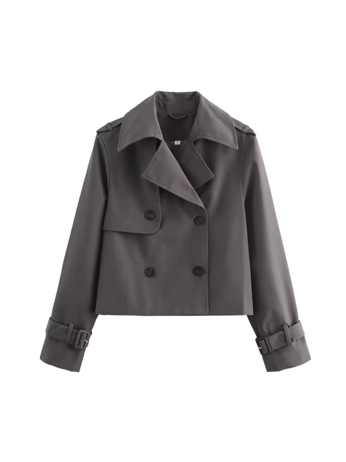 Lapel Double Breasted Versatile Short Trench Coat