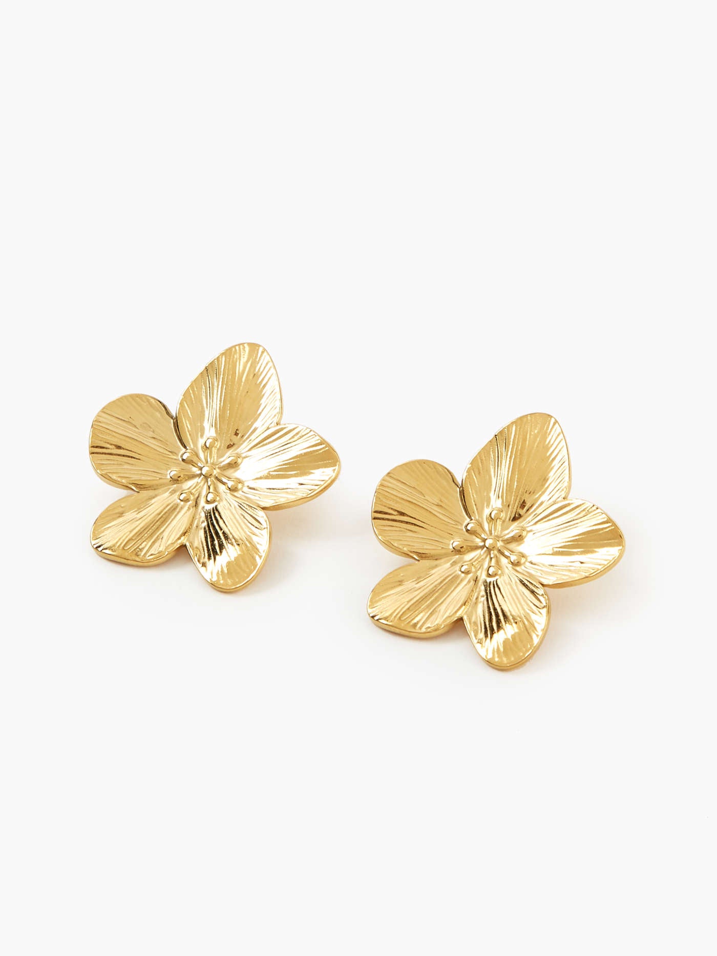 Floral Pattern Stud Earrings - LA FEMME WANDERER