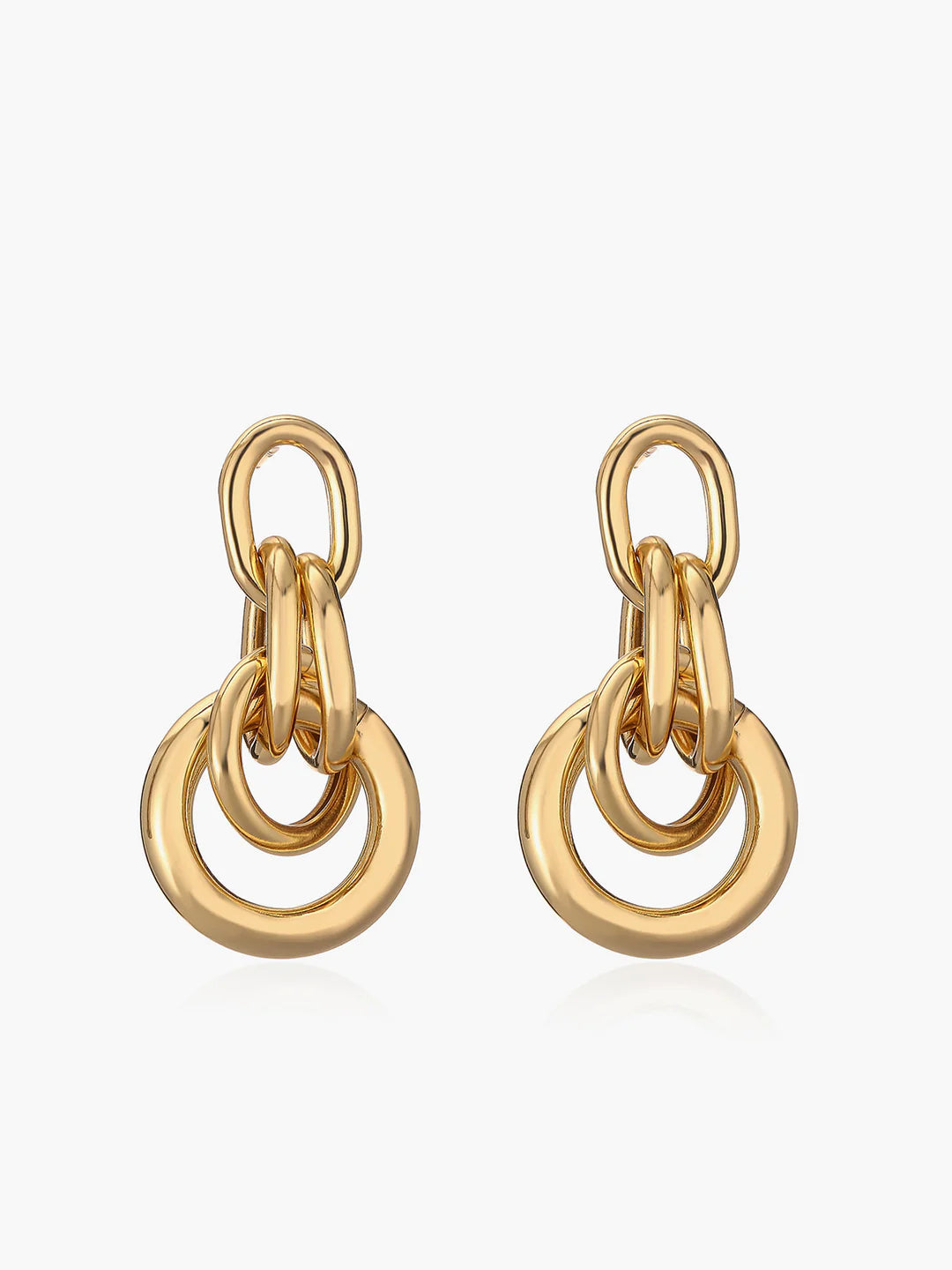 Knot Chunky Hoop Earrings - LA FEMME WANDERER