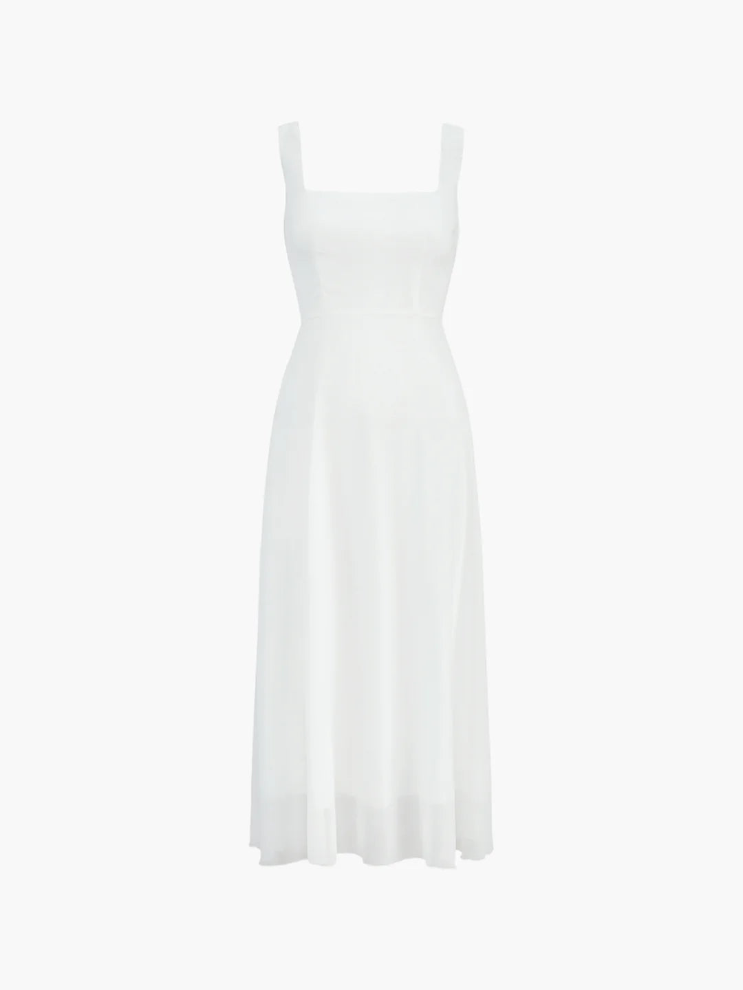 Solid Elegant Style Cami Long Dress - LA FEMME WANDERER