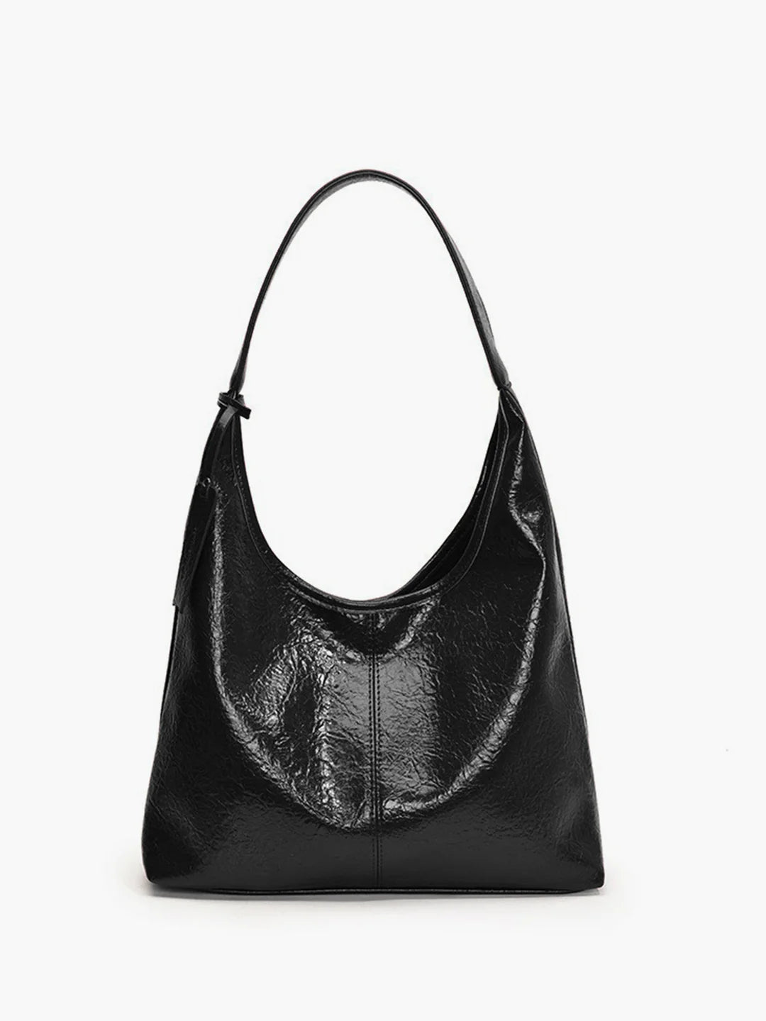 Leisure Button Clasp Hobo Bag - LA FEMME WANDERER