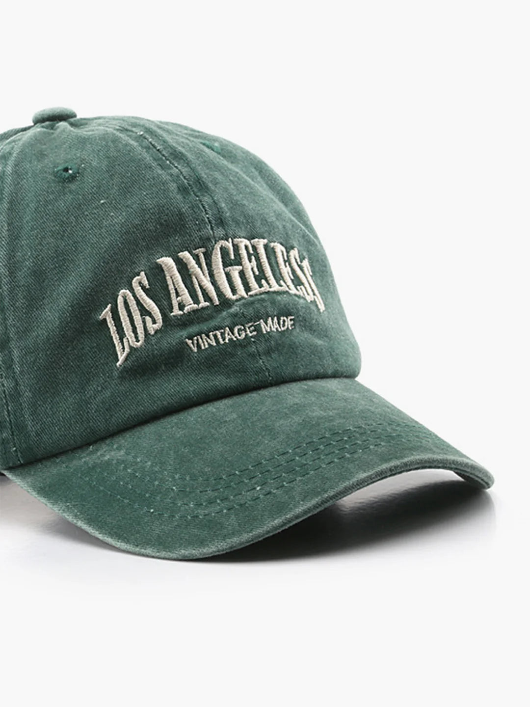 Vintage Design Embroidered Letters Cap