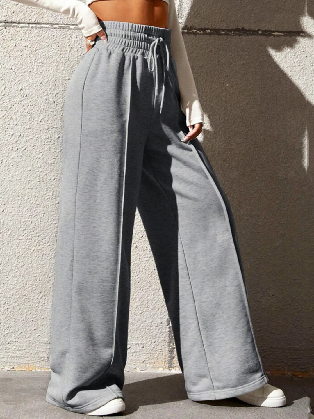 Casual and Chic City Walk Wide Leg Sweatpants - LA FEMME WANDERER